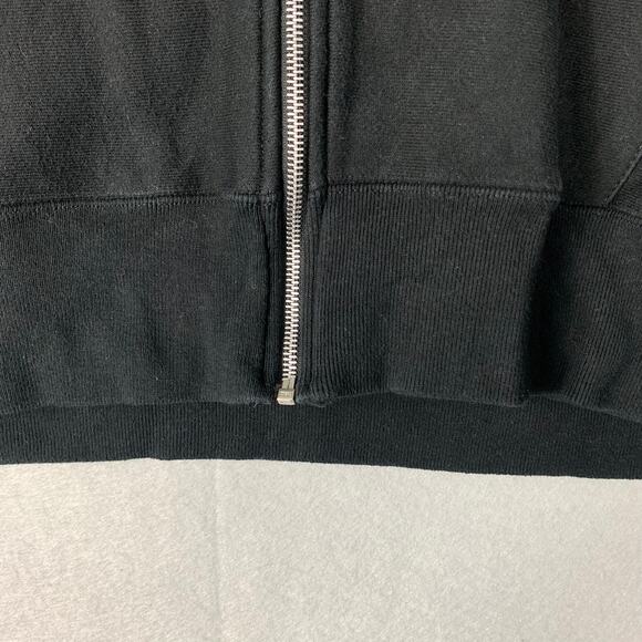 Champion Hoodie Mens XL Black Reverse Weave Full Zip Sweatshirt Y2K - Picture 10 of 13